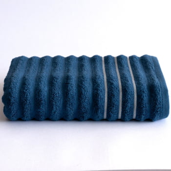 Toalha de Banho 70x140 100% Algodão Turco Rapida Absorção Wave - Azul