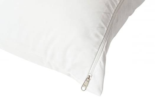 Capa Protetora para Travesseiro Impermeável com Ziper 50 x 70 cm Branco - Atlântica