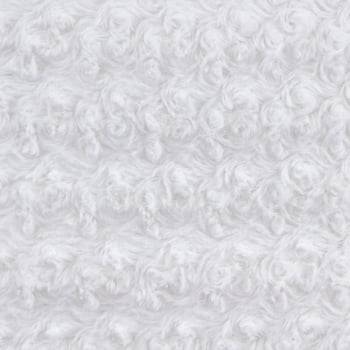 Capa de Almofada Texturizada Rosas Branco 45cm x 45cm