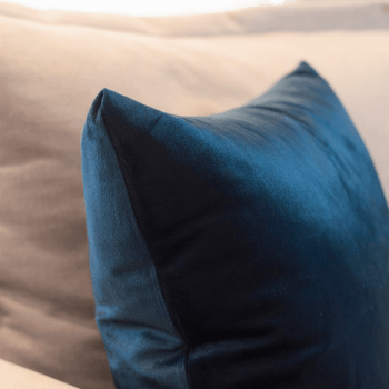 Capa de Almofada Veludo Premium Decorativa - Azul Marinho