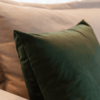 Capa de Almofada Veludo Premium Decorativa - Verde Musgo