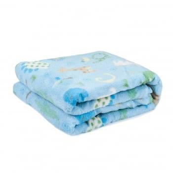 Cobertor Baby Fleece para Berço Antialérgico 90cm x 110cm Bichinhos