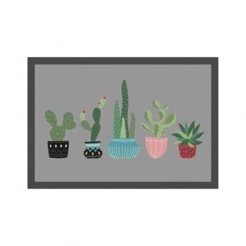 Kit Tapetes Cactus Rei Decore Antiderrapante 1,20 x 45 - Kacyumara