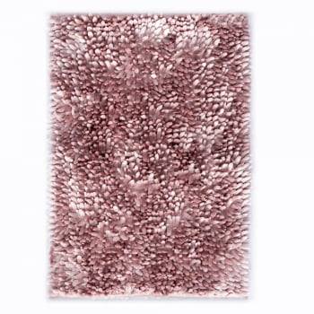 Tapete de Banheiro 45cm x 67cm Microfibra Boucle Paris Rosa